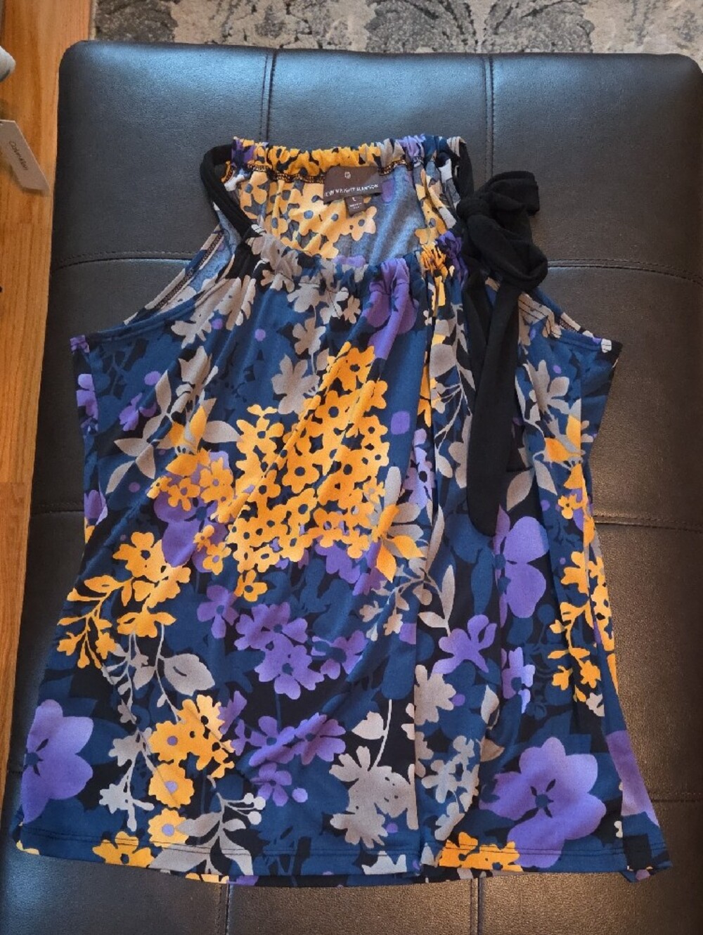 Fenn Wright Manson Floral Halter Camisole - Purple, Navy & Yellow